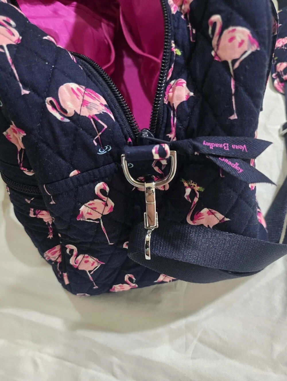 Vera Bradley Flamingo Fiesta Shoulder Strap Bag 16